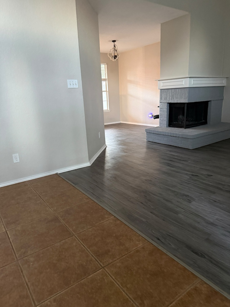 Empty home after move-out cleaning